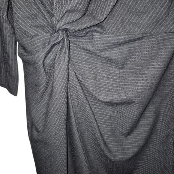 Designers Remix grey wool-blend dress with knot detail size US 8 - Picture 2 of 5